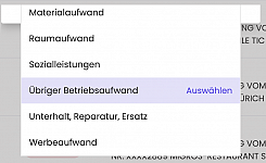 Multi-Select von Buchen führt zu kleinem Dialog